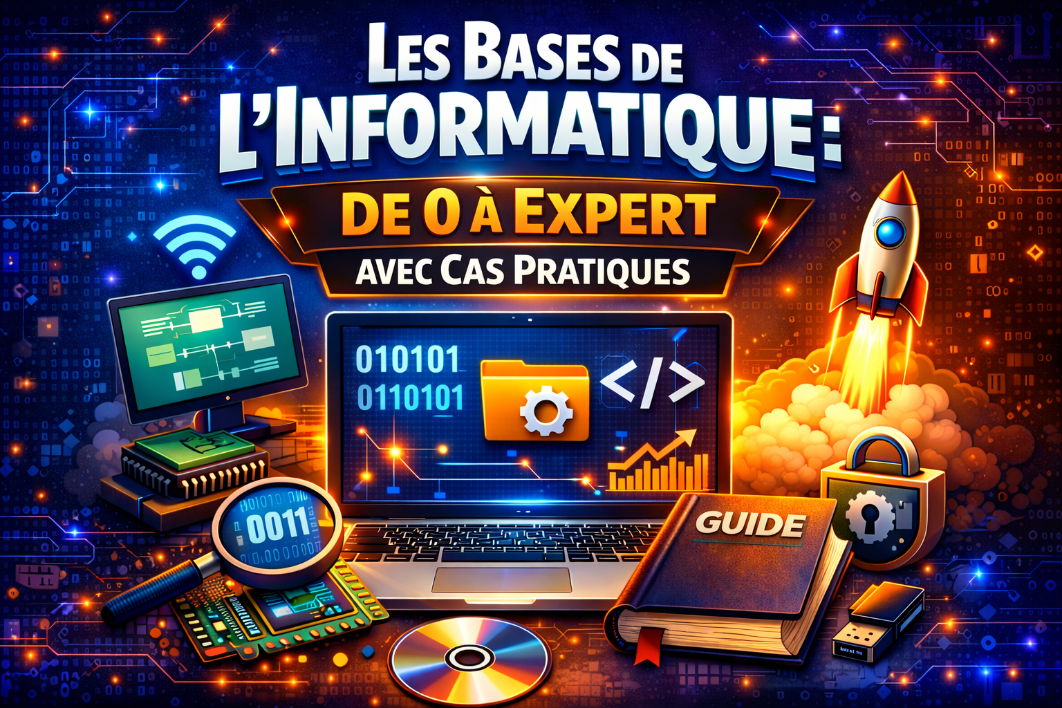 Les Bases de l'Informatique : De 0 à Expert avec Cas Pratiques